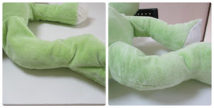 かえるのピクルス様の綿入れ修理(へたり・姿勢の改善)