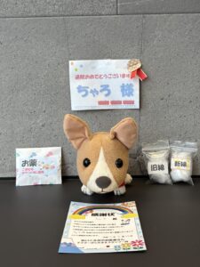 ちゃろ様帰宅後写真