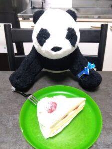パンダ様帰宅後写真