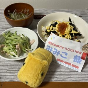 みみこ様帰宅後写真