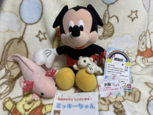 ミッキーちゃん帰宅後写真