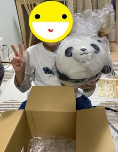 パンパン様帰宅後写真