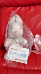 レベッカ様帰宅後写真