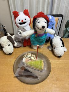 おじーちゃんスヌーピー様帰宅後写真