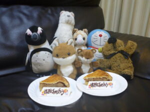 ねこちゃん&りすさん帰宅後写真