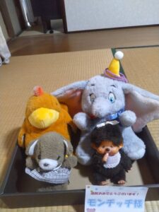 モンチッチ様帰宅後写真