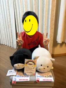 クロニャン様＆シロニャン様帰宅後写真