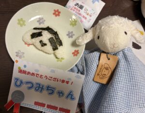 ひつみちゃん帰宅後写真